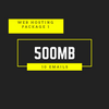 500MB with 10x email web-hosting